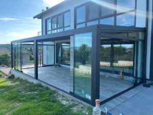 Grote glasconstructie